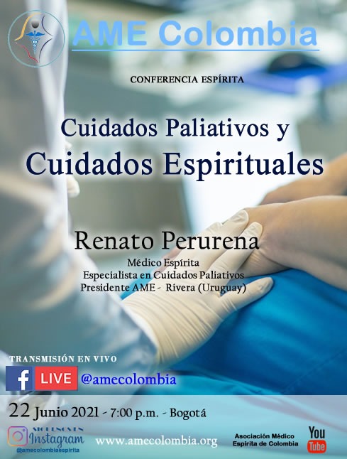 video de la conferencia Cuidados paliativos y cuidados espirituales, con Renato Perurena. Junio22_2021